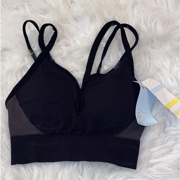 ZELLA NEW $25 Low Impact Body Rhythm Sports Bra in Black XS - Picture 6 of 7